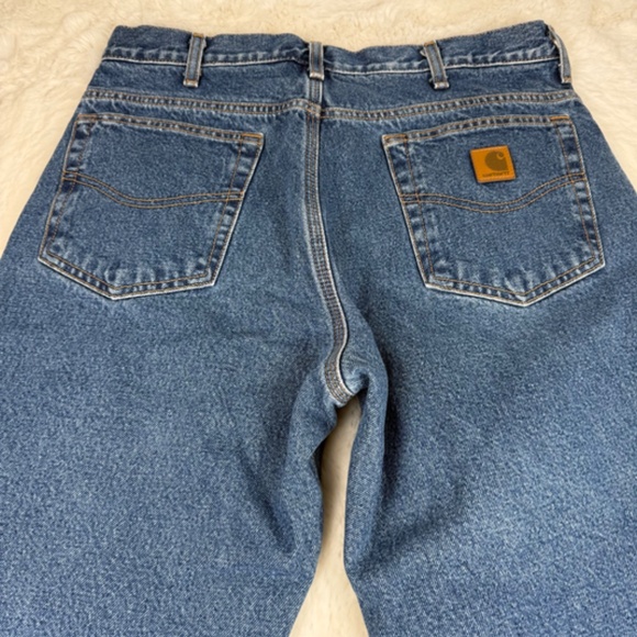 Carhartt Men's Relaxed Fit Straight Leg Fleece Lined Pants Size 34 x 30 - Picture 9 of 9